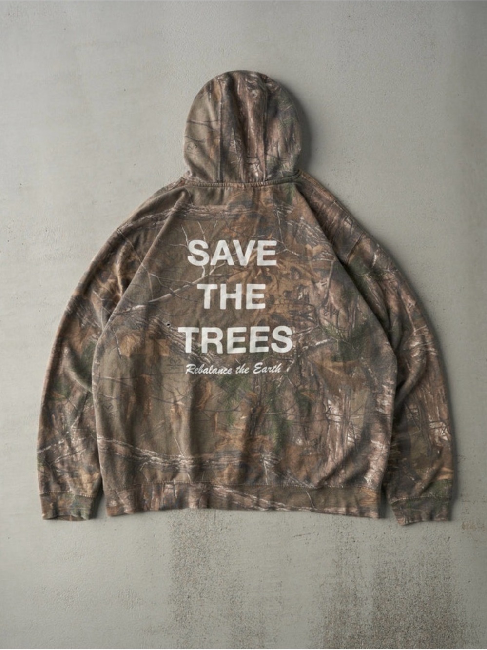 SAVE THE TREES Camo Hoodie